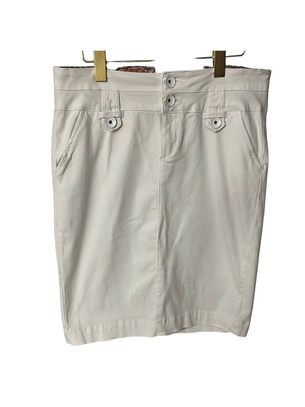 one 5 one Women's Classic White Pencil Skirt